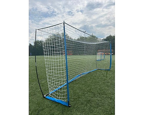 Ворота футбольні Yakimasport UNI 500 x 200 см, біло-сині