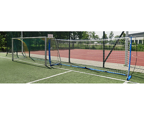Ворота футбольні Yakimasport UNI 500 x 200 см, біло-сині
