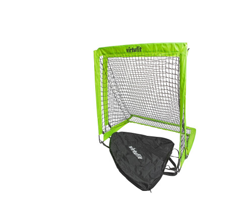 Ворота футбольні складані VIRTUFIT 120 х 90 см, чорно-зелені, 2 шт.
