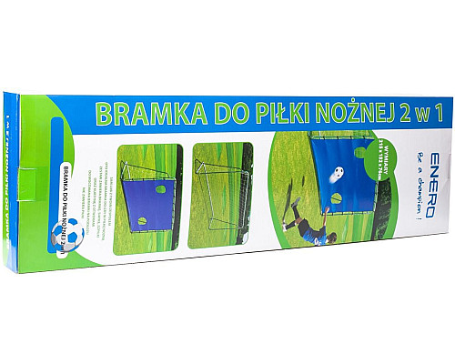Ворота футбольні Enero Goal 215 x 152 x 76 см, біло-сині