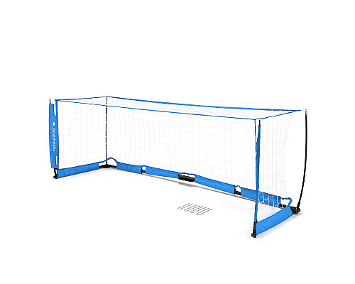 Ворота футбольні Yakimasport UNI SKRZAT 300 x 100 см, синьо-білі