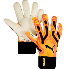 Рукавички воротарські Puma Ultra Ultimate Hybrid Sun 41858 09 р.10,5, помаранчево-білі