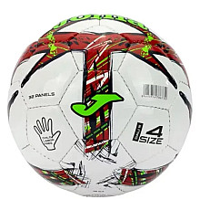 М'яч футбольний Joma DALI III розмір 5, біло-червоний