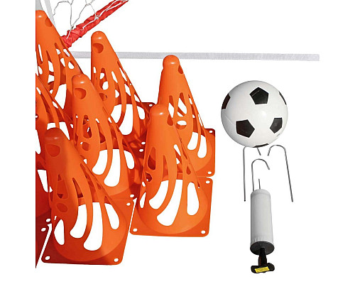 Ворота футбольні MASTER 122 х 61 см, різнокольорові