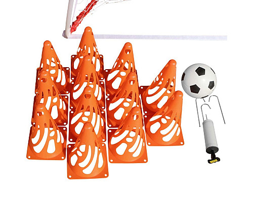 Ворота футбольні MASTER 122 х 61 см, різнокольорові