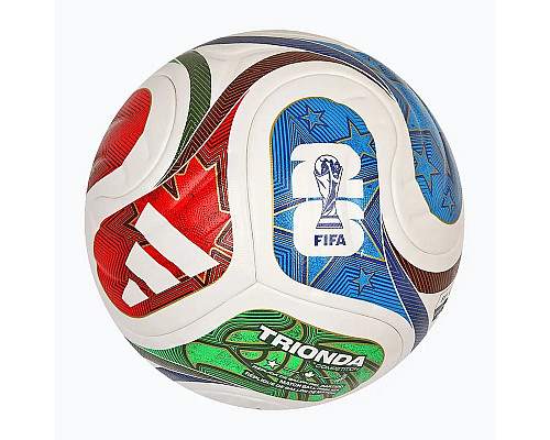 Футбольний м'яч Adidas FIFA World Cup 26 Trionda Competition Ball розмір 4, біло-червоний