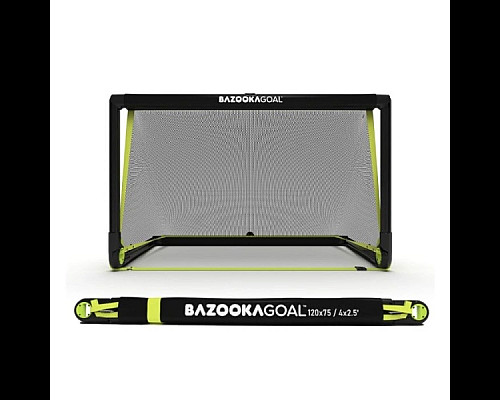 Ворота футбольні BazookaGoal 00050 120 х 75 см, чорно-жовті