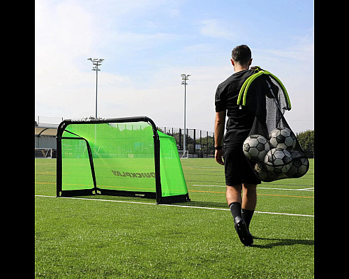 Ворота футбольні Quickplay Pro ALU Training 6790 180 х 120 см, чорно-зелені