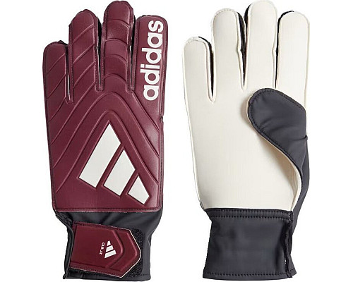 Рукавички воротарські Adidas Copa Club IQ4017 р. 10,5, бордово-білі