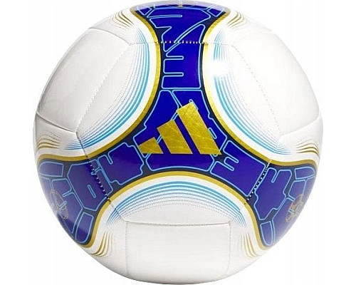 М'яч футбольний Adidas Messi Club IS5597 розмір 5, біло-синій