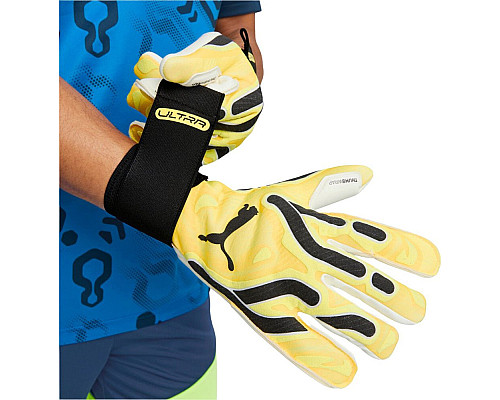 Рукавички воротарські Puma Ultra Ultimate Hybrid Sun 41858 04 р.9, жовто-білі