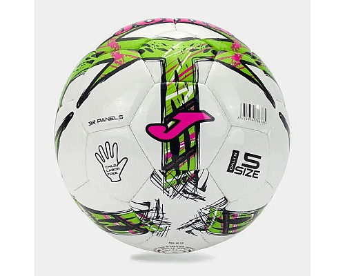 М'яч футбольний Joma DALI III зелений, рожевий Уні 5