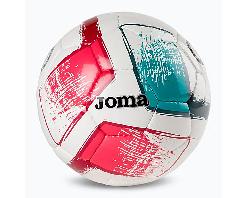 М'яч футбольний Joma DALI II розмір 4, біло-рожевий