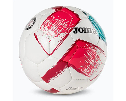 М'яч футбольний Joma DALI II розмір 4, біло-рожевий