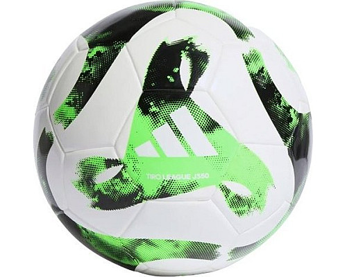 М'яч футбольний Adidas Tiro League HT2427 розмір 4, біло-зелений