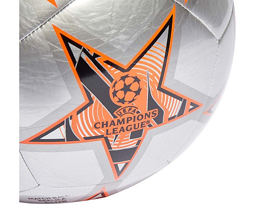 М'яч футбольний Adidas Finale Club IA0950 розмір 3, сіро-помаранчевий