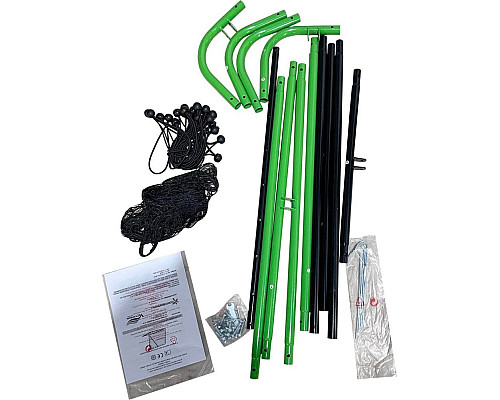 Сітка тренувальна для футболу Enero Rebounder 120 x 120 см, чорно-зелена