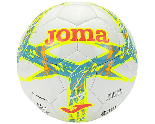 М'яч футбольний Joma DAL III розмір 5, біло-зелений