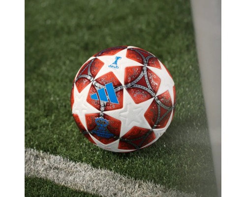 М’яч футбольний adidas UEFA Women’s Champions League Pro Ball, розмір 5, біло-червоний
