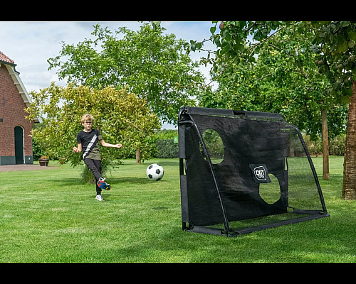 Ворота футбольні EXIT Маестро 180 х 120 см, чорні