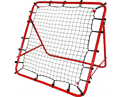 Сітка тренувальна для футболу Enero Rebounder 100 х 100 см, червоно-чорна