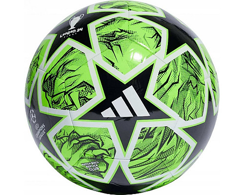 М'яч футбольний Adidas UCL CLUB IN9328 розмір 5, зелено-чорний