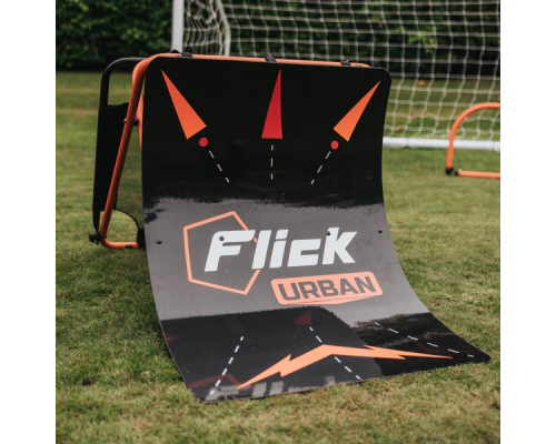 Тренажер футбольний 3 в 1 Flick Rebounder Urban Skills Trainer, чорно-помаранчевий