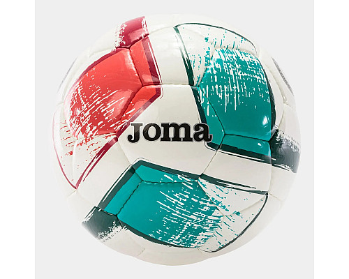 М'яч футбольний Joma DALI II білий, мультиколор розмір 4, біло-червоний