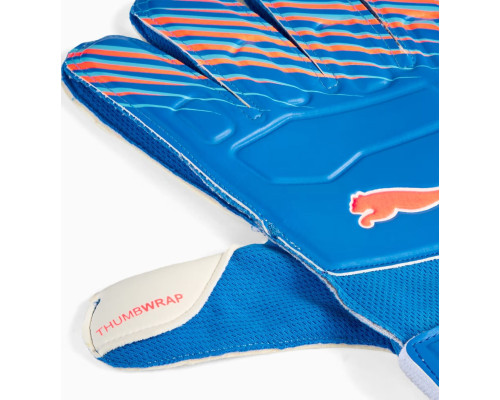 Воротарські рукавиці Puma PUMA ULTRA Play RC розмір 8, біло-голубий