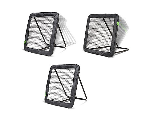 Сітка тренувальна для футболу EXIT Kickback Rebounder L 124 х 124 см, чорна