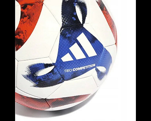 Футбольний м'яч Adidas TIRO Competition розмір 4, біло-червоний