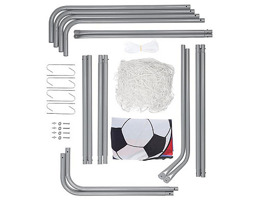 Ворота футбольні NILS NT7788 215 х 150 х 76 см, сірі