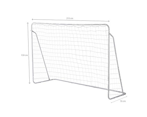 Ворота футбольні NILS NT7788 215 х 150 х 76 см, сірі