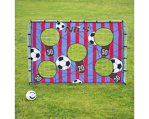 Ворота футбольні NILS NT7788 215 х 150 х 76 см, сірі