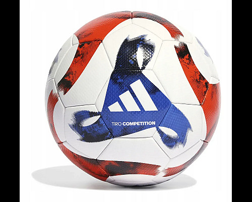 Футбольний м'яч Adidas TIRO Competition розмір 5, біло-червоний