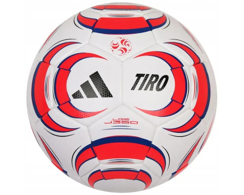 Футбольний м'яч Adidas Tiro League Junior, розмір 5, біло-червоний