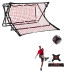 Сітка тренувальна для футболу P2I SOCCER REBOUNDER з поясом тренувальним P2I Football Trainer , чорно-червоний