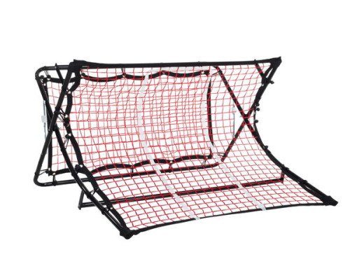 Сітка тренувальна для футболу P2I SOCCER REBOUNDER з поясом тренувальним P2I Football Trainer , чорно-червоний
