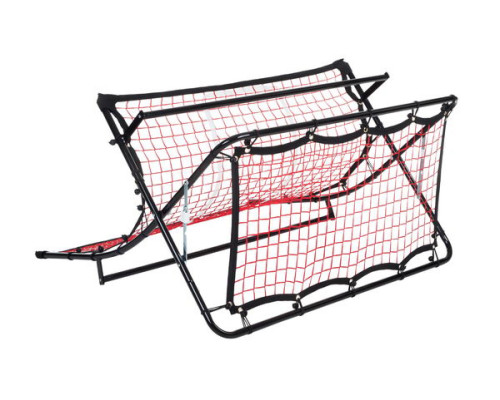 Сітка тренувальна для футболу P2I SOCCER REBOUNDER з поясом тренувальним P2I Football Trainer , чорно-червоний