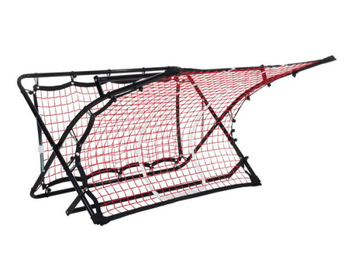 Сітка тренувальна для футболу P2I SOCCER REBOUNDER з поясом тренувальним P2I Football Trainer , чорно-червоний
