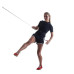 Сітка тренувальна для футболу P2I SOCCER REBOUNDER з поясом тренувальним P2I Football Trainer , чорно-червоний