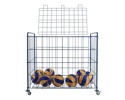 Візок для м’ячів SPORTPOLAND, синій
