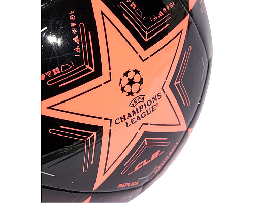 М'яч футбольний Adidas UCL Club IX4064 розмір 4, чорно-помаранчевий