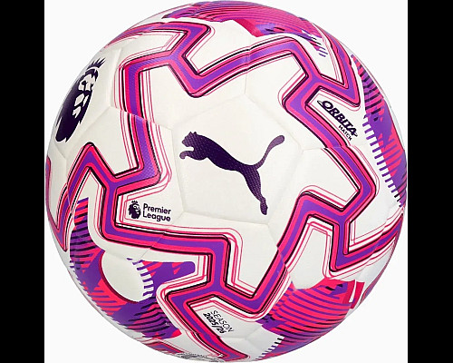 М'яч футбольний Puma Match PL Brilliance (FI Qty) розмір 5, біло-рожевий
