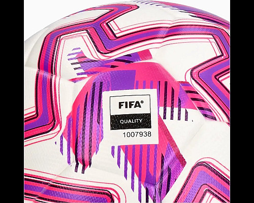 М'яч футбольний Puma Match PL Brilliance (FI Qty) розмір 5, біло-рожевий