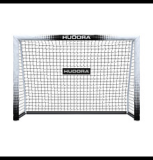 Ворота футбольні HUDORA Pro Tect 180 х 120 см, чорно-білі