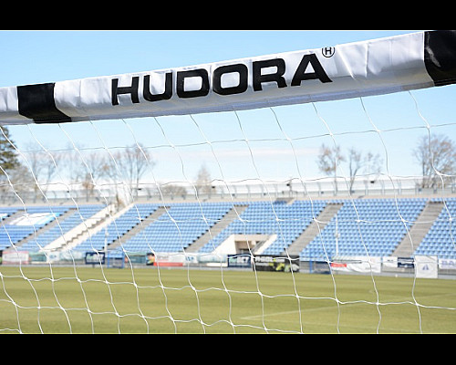 Ворота футбольні Hudora Stadion 3331-2 300 х 200 см, чорно-білі