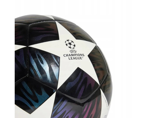 Футбольний м'яч Adidas UCL Club 25/26 Budapest, розмір 4, біло-чорний