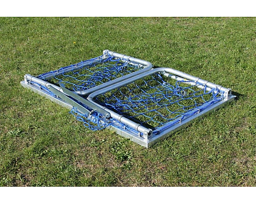 Ворота футбольні Interplastic 120 х 80 см, сірі