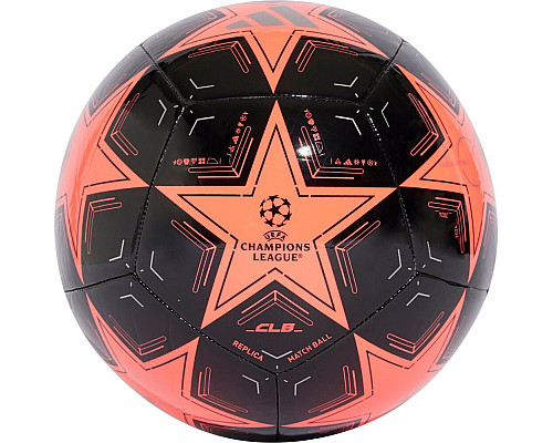 М'яч футбольний Adidas UCL Club IX4064 розмір 3, чорно-помаранчевий